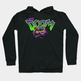 mf doom magenta green Hoodie